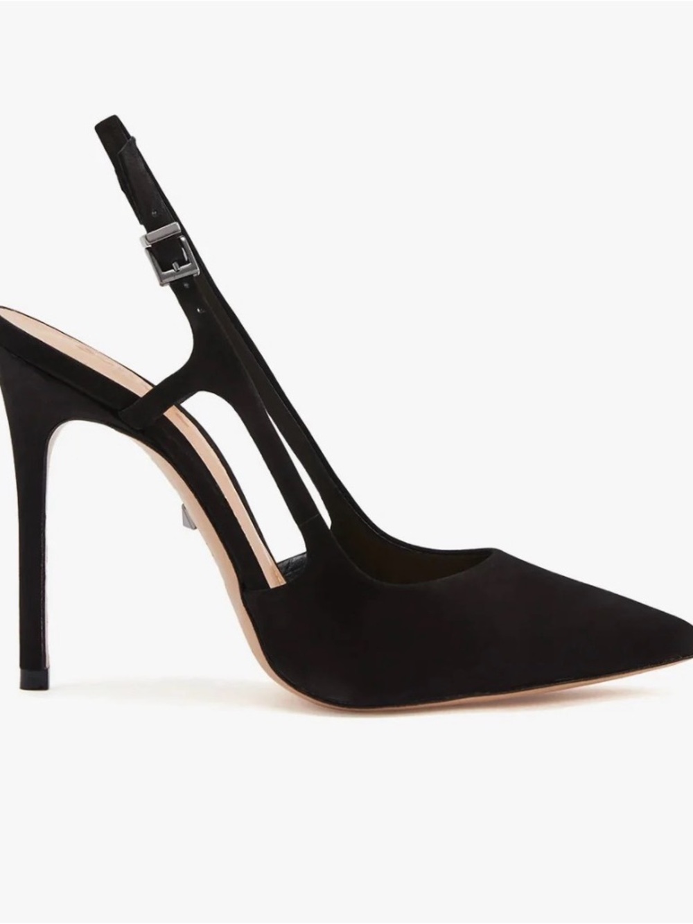 SCHUTZ Boris Black Slingback High Stiletto Heels